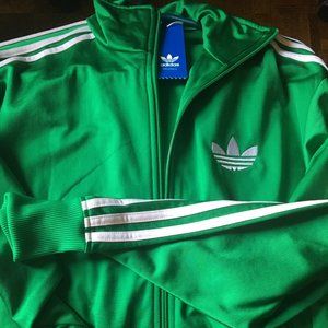 NWT Adidas Firebird Emerald Green Track Jacket Size S